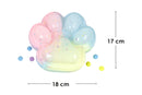 Pinch Me huella XL Transparente Tie Dye Rainbow