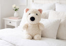 Peluche Peludito en Forma de Oso Blanco