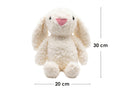 Nuevo-Peluche de Conejo color Beige 30 cm