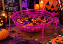 Bowl Botanero de Halloween con Diseño de Telaraña Morada
