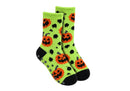 Nuevo-Calcetines fuzzy halloween calabazas verde