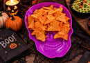 Plato para Snacks en forma de Craneo Halloween 33.5 cm (Variedad de Colores)
