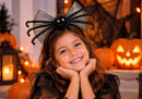 Diadema Halloween con Moño Transparente y Araña Patona
