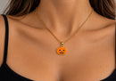 Nuevo-Collar de saga halloween calabaza