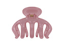 Pinza para Cabello en Forma de Pulpo color Rosa Traslucido 9cm