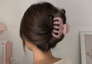 Pinza para Cabello en Forma de Pulpo color Rosa Traslucido 9cm