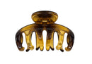 Pinza para Cabello en Forma de Pulpo color Carey Traslucido 9cm