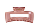 Pinza para Cabello en Forma de Rectangular Rosa 10cm