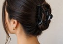 Pinza para Cabello en Forma de Estrella Negra 11cm