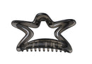 Pinza para Cabello en Forma de Estrella Gris Oscuro 11cm