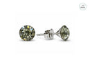 Arete de Poste con Cristal SWAROVSKI Black Diamond 10 mm