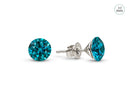Arete de Poste con Cristal SWAROVSKI Blue Zircon 10 mm
