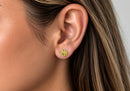 Arete de Poste con Cristal SWAROVSKI Jonquil 10 mm