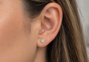 Arete de Poste con Cristal SWAROVSKI Crystal AB 4 mm