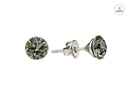 Arete de Poste con Cristal SWAROVSKI Black Diamond 6 mm