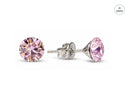Arete de Poste con Cristal SWAROVSKI Light Rose 6 mm