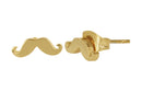 Arete Acero Inoxidable Dorado Mostacho 10x4 mm