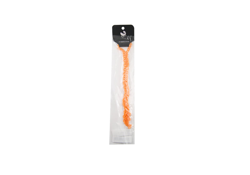 Cadena de acrílico color naranja eslabón de 9x5mm