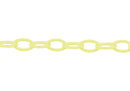 Cadena de acrílico color amarillo eslabón de 9x13mm