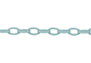 Cadena de acrílico color celeste eslabón de 9x13mm