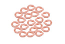 Eslabón de acrílico de 17*23mm color durazno