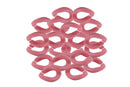Eslabón de acrílico de 17*23mm color rosa palo