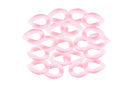 Eslabón de acrílico de 17*23mm color rosa pastel