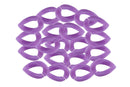 Eslabón de acrílico de 17*23mm color morado