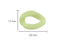 Eslabón de acrílico de 17*23mm color verde limón