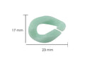 Eslabón de acrílico de 17*23mm color menta