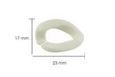Eslabón de acrílico de 17*23mm color beige