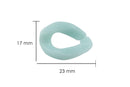 Eslabón de acrílico de 17*23mm color aqua