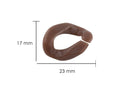 Eslabón de acrílico de 17*23mm color café