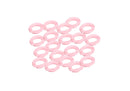 Eslabón de caucho Efecto Mate color light pink
