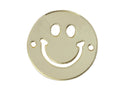Separador Acrílico Color Dorado Efecto Espejo Emoji Cara Feliz