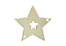 Separador Acrílico Color Dorado Efecto Espejo Estrella