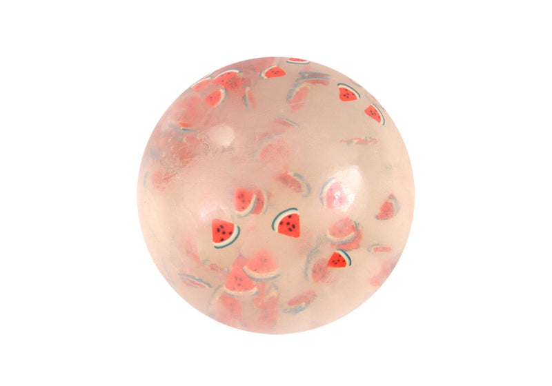 Squeeze Ball con Slime 7 cm Sandia Roja