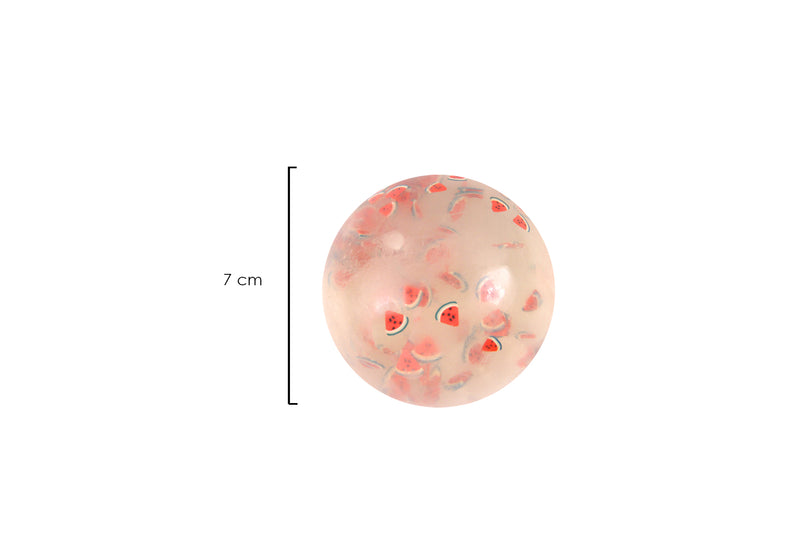 Squeeze Ball con Slime 7 cm Sandia Roja