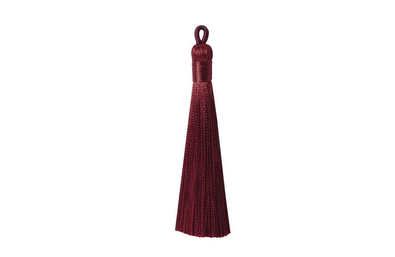 Borla Hilo de Seda Maxi Vino 90 mm