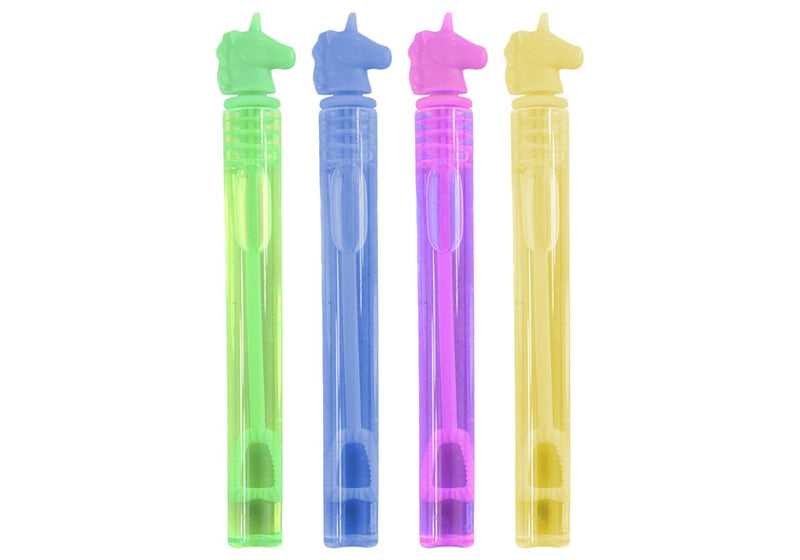 Burbujas en Tubos de Colores MIX Neon Unicornio (verde/azul/fucsia/amarillo)