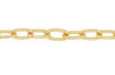 Cadena Fierro Ovalo Dorada 7x12 mm