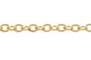 Cadena Fierro Eslabon Bano Dorado Circular 4x4 mm