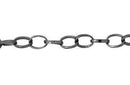 Cadena Aluminio Grafito Ovalo Torcido 15 mm