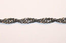 Cadena de Fierro Platea Vieja Eslabon Redondo Torcido 3 mm