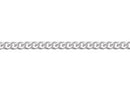 Cadena Fierro Eslabon Bano Plateado Corrido 4x4 mm