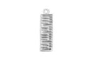 Charm Saga Plateado Teclado 24x9 mm