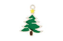 Dije Pewter Esmaltado Arbol de Navidad 21 mm