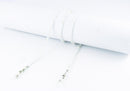 Cadena Correa Sujetador Lentes Cubrebocas Cuentas Blanc
