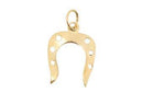 Dije de Laton Herradura con Argolla Chapa de Oro 14K 13x18 mm Empaque Mini
