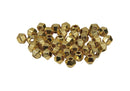 Separador Dije Chapa de Oro Hexagono Pequeño 3mm